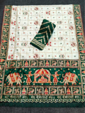 Ladies Gujarati Wedding Soft Silk Patola Saree Set